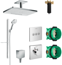 Душевой комплект Hansgrohe Rainmaker Select 460 (2 jet) 24004400 + 27648400 + 26455000 + 15760000 + 15764000