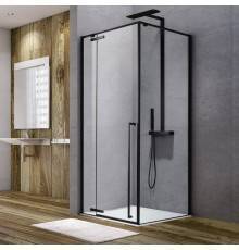 Душевой уголок Aquanet Ideal AE-AXC94MB-S-B 140х90, черный матовый