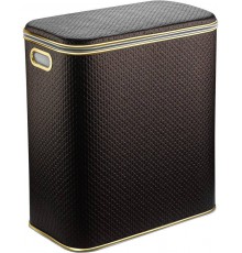 Корзина для белья Geralis PCG-M шоколад, золото, малая