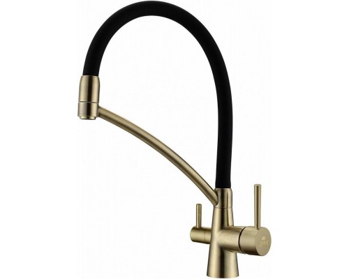 Смеситель для кухни Paulmark Siegen Si213111-BR с гибким изливом