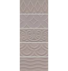 Плитка настенная Kerama Marazzi Авеллино глянцевая 7,4х15 коричневая, mix