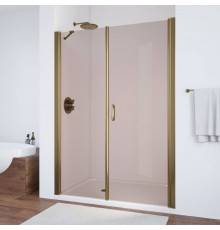 Душевая дверь в нишу Vegas Glass EP-F-2 165 05 01 R профиль бронза, стекло прозрачное