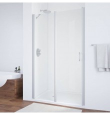 Душевая дверь в нишу Vegas Glass EP-F-1 105 07 01 L профиль матовый хром, стекло прозрачное