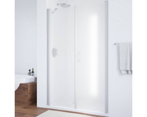 Душевая дверь в нишу Vegas Glass EP-F-2 110 07 10 R профиль матовый хром, стекло сатин