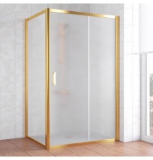 Душевой уголок Vegas Glass ZP+ZPV 130*80 09 10 профиль золото, стекло сатин