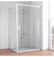 Душевой уголок Vegas Glass ZP+ZPV 120*70 01 01 профиль белый, стекло прозрачное