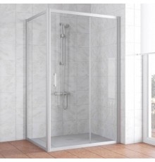 Душевой уголок Vegas Glass ZP+ZPV 120*70 07 01 профиль матовый хром, стекло прозрачное