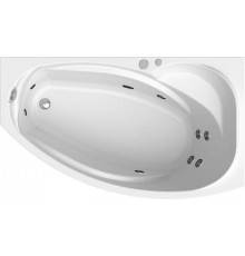 Акриловая ванна Radomir Vannesa Massage София 2-76-2-2-0-223 баланс, R 170x100 см, с гидромассажем, с каркасом, с экраном, со сливом-переливом, с полотенцедержателем, асимметричная