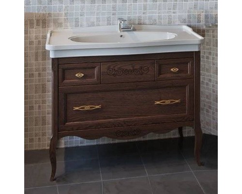 Тумба с раковиной ASB-Woodline Модерн 105 антикварный орех