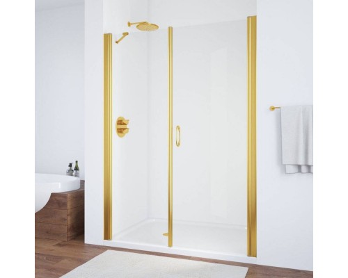 Душевая дверь в нишу Vegas Glass EP-F-2 165 09 01 R профиль золото, стекло прозрачное