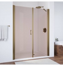 Душевая дверь в нишу Vegas Glass EP-F-2 180 05 05 L профиль бронза, стекло бронза