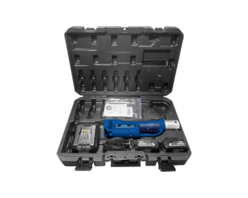 Инструменты для труб и фитингов Пресс-инструмент аккумуляторный для монтажа пресс-фитингов, в комплекте: кейс - 1 шт; АКБ 18V, 4,0Ah, Li-ion - 2 шт; ЗУ-1шт., (без клещей) KW.SP155