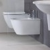 Duravit Darling New Биде подвесное компакт с перел., с плоскостью под смес., вкл. крепление Durafix, 36.5x48.5см, Цвет: Белый. 2256150000