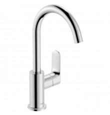 Hansgrohe Rebris S Смеситель для раковины, 1 отв., с донным клапаном, с поворотным изливом, цвет: хром. 72536000
