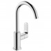 Hansgrohe Rebris S Смеситель для раковины, 1 отв., с донным клапаном, с поворотным изливом, цвет: хром. 72536000