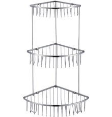 Полка Savol S-002514-3 хром, для душа, угловая
