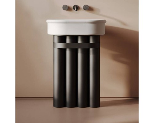 Artceram Church Тумба с раковиной 71х53х34см., напольная, цвет: черный матовый. ACA086 17,  BRL003 05 00