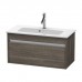 Duravit Ketho Тумба подвесная, 80x38.5х41, с раковиной, 1 выдв. ящик, цвет: сосна коричневая. KT642305151, 2342830000