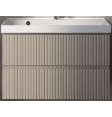 AQM900180BGS1тумба под умывальник подвесная 80 см., цвет бежевый.