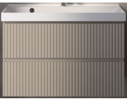 AQM900180BGS1тумба под умывальник подвесная 80 см., цвет бежевый.