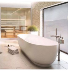Duravit Luv Ванна отдельностоящая из минерального литья 180x85см, цвет белый, с ножками и слив-переливом., цвет: белый. 700434000000000