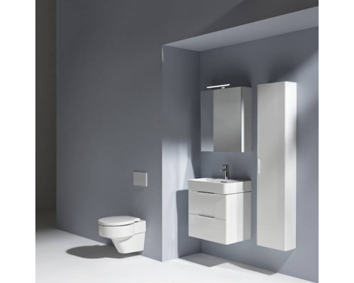 Laufen Base Шкаф зеркальный 60x18.5x70см., 1 дверца, петли справа, LED-подсветка, 2 стеклянные полки, 1 розетка, цвет: белый глянцевый. 4.0275.2.110.261.1 Laufen Base Шкаф зеркальный 60x18.5x70см., 1 дверца, петли справа, LED-подсветка, 2 стеклянные полки, 1 розетка, цвет: белый глянцевый. 4.0275.2.110.261.1