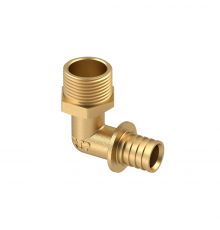 Угольник RTP аксиальный, латунь, наружная резьба,25х3/4 желтый 28388