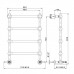 Nicolazzi Complementi Arredo Полотенцесушитель электрический 55х79.5см, цвет: Bronze Plated. 5528EBZ