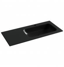 Накладная раковина Ceramicanova Grace прямоугольная черная матовая 101 см CN7015MB