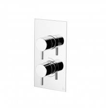 GATTONI FLAT Termostatici смеситель для душа 2 рычага на 2 выхода, цвет хром. TS991/22C0.M