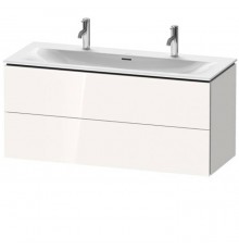 Duravit L-Cube База подвесная 122x48.1x55см с раковиной, 2 ящика, цвет: глянцевый белый. 2344120058,  LC630902222
