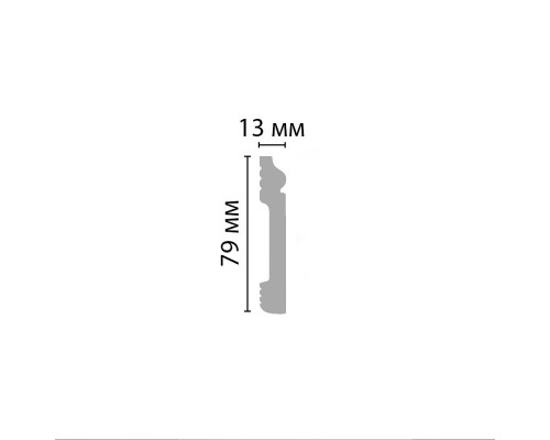 Плинтус напольный DECOMASTER D005-1070ДМ (79*13*2400мм)