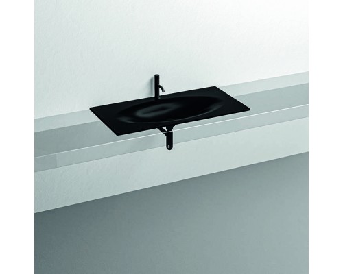 Kerasan Shape Раковина 102х52см, встраиваемая, с 1 отв., цвет: черный матовый. 547031*1
