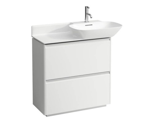 Laufen INO Тумба под раковину 77x35x78см, напольная, 2 ящика, ручки из анодированного алюминия, цвет: белый матовый. 8.1330.1.000.104.1, 4.0300.2.110.260.1 Laufen INO Тумба под раковину 77x35x78см, напольная, 2 ящика, ручки из анодированного алюминия, цвет: белый матовый. 8.1330.1.000.104.1, 4.0300.2.110.260.1