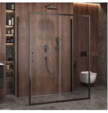 Душевой уголок Cezares Molveno AH 12 150+90 C GM IV, 150х90 см, профиль оружейная сталь, стекло прозрачное