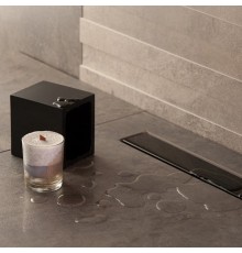 Поддон душевой Peštan Confluo Board UNI 1200 с лотком Frameless Line Black Glass 550 с решёткой из закалённого стекла. 40007822BG