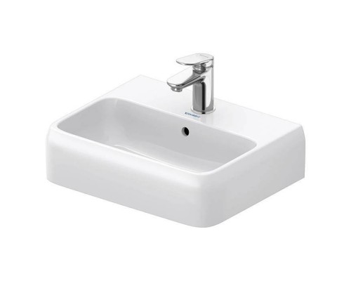 Duravit Qatego Раковина 45х35х12.5см., подвесная, без отв., цвет: белый. 0746450000 Duravit Qatego Раковина 45х35х12.5см., подвесная, без отв., цвет: белый. 0746450000