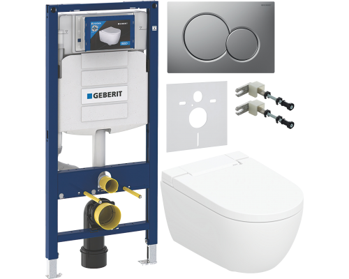 Комплект Умный подвесной Geberit AquaClean Alba безободковый, с биде + Инсталляция Duofix UP 320 111.300.00.5 + Кнопка Sigma 01 115.770.JQ.5 лакированная, матовый хром + Звукоизоляция 156.050.00.1 + Крепления 111.815.00.1 к стене Комплект Умный подвесной Geberit AquaClean Alba безободковый, с биде + Инсталляция Duofix UP 320 111.300.00.5 + Кнопка Sigma 01 115.770.JQ.5 лакированная, матовый хром + Звукоизоляция 156.050.00.1 + Крепления 111.815.00.1 к стене