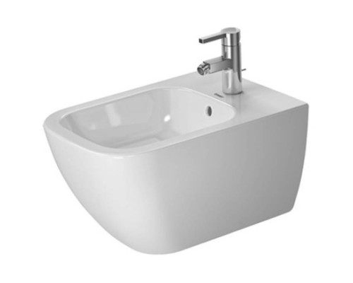 DURAVIT Happy D.2 Биде подвесное 54х35.5см., 1 отв., с креплением, цвет: белый. 2258150000