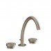 Gessi Origini Смеситель для раковины на 3 отв, с донным клапаном, цвет: Finox Brushed Nickel. 66013#149