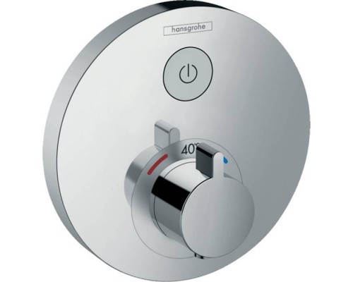 Hansgrohe ShowerSelect S Смеситель для душа, термостатический, 1 источник, внешняя часть, цвет: хром. 15744000 Hansgrohe ShowerSelect S Смеситель для душа, термостатический, 1 источник, внешняя часть, цвет: хром. 15744000