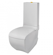 Artceram/Hidra HI-LINE Унитаз моноблок 38х68 см, с крепежами, цвет: белый/золото. ACA006 73,  HIV003 01 00bi,  HIC001 01 00bi