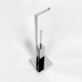 Colombo MiniQ Стойка напольная с ершом и держателем т/б L18x18 H67,5см, цвет: хром. B5018.CR-RNE