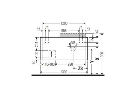 Duravit Happy D.2 Plus Тумба подвесная 130x48х35.4см, с раковиной и 1 ящиком, цвет: stone grey satin matt. 2318600000,  HP4932M9292,  HP031KM8080
