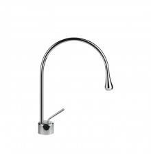 Gessi Goccia Смеситель для раковины на 1 отверстие, излив 244мм R=125, цвет: хром. 33602#031