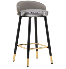Барный стул Woodville Kardial gray, ножки black