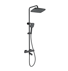 Душевая стойка Wonzon   Woghand WW-B3016-T1-MB, матовая черная