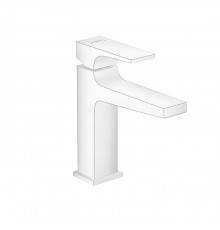 Hansgrohe Metropol Смеситель для раковины 110, на 1 отв, с донным клапаном, излив 135мм, цвет: белый матовый. 32507700