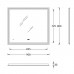 Kerama Marazzi Tecno Зеркало 90х80см., c LED подсветкой, с функцией антизапотевание. TE.mi.90