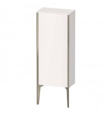 Duravit XViu Шкаф подвесной 40x24x89см, с 1 дверью, 2 стеклянными полками (петли слева), цвет: белый глянцевый/champagne matt. XV9714B1,  XV1305LB122